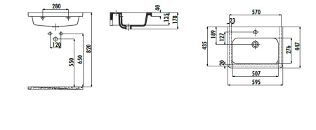 Фото раковина мебельная creavit ipek ip060-00cb00e-0000 60*45 см, белая