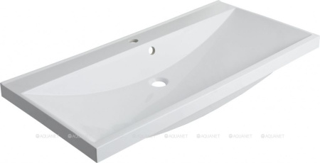 Фото раковина для тумбы aquanet нота 100 см, белая