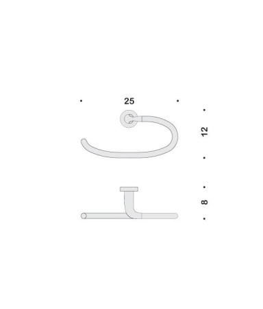 Фото полотенцедержатель colombo basic b2731, хром