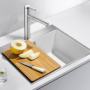 Фото мойка кухонная blanco subline 500-if/a 524112 белый 50х55