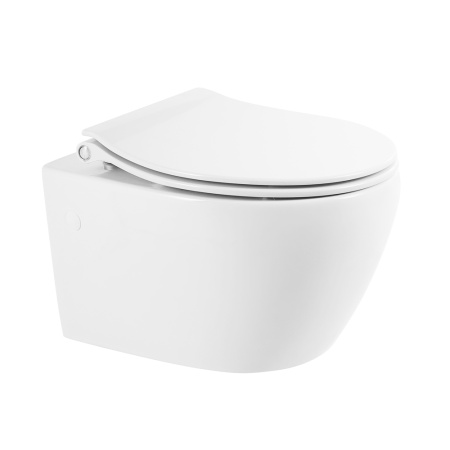 Фото унитаз подвесной безободковый belbagno prospero bb507b, белый