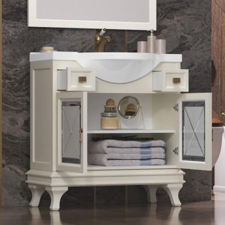 Фото тумба напольная opadiris борджи 85 см, слоновая кость