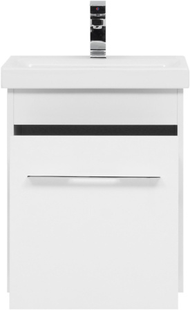 Фото комплект мебели aquanet августа 50 (moduo slim) белый