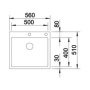 Фото кухонные мойки blanco claron 500 if/a 521633 .