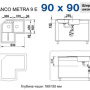 Фото мойка кухонная blanco metra 9 е 518888 темная скала 50х85