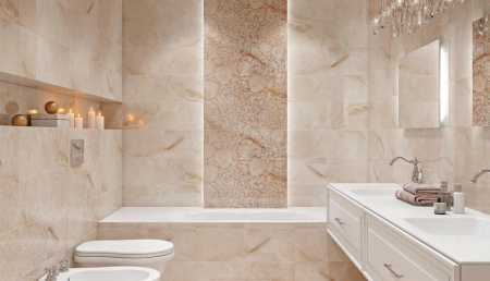 Cersanit Ivory, Настенная плитка, 25x75 см