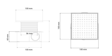 Фото душевой трап boheme smart design 984-10-g 10*10 cm, золото