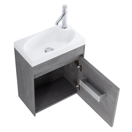 Фото тумба подвесная belbagno pietra mini 46-r stucco cemento