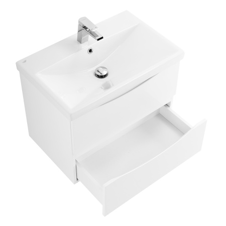 Фото тумба подвесная belbagno marino-cer 70 см, bianco lucido 