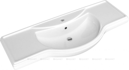 Фото раковина мебельная kirovit классик 120 см, белая