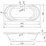 Фото акриловая ванна cezares apollo apollo-180-90-49 180x90