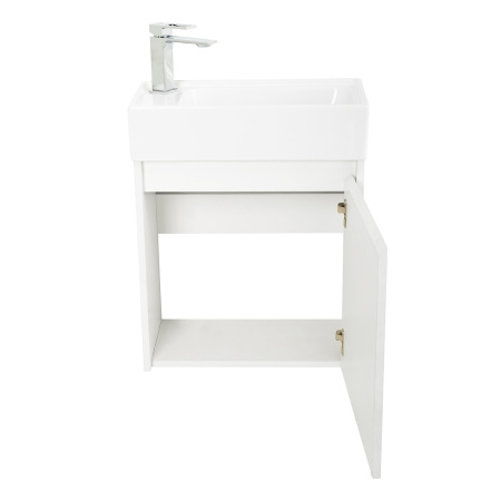 Фото тумба подвесная belbagno kraft mini 50 см правая, bianco opaco