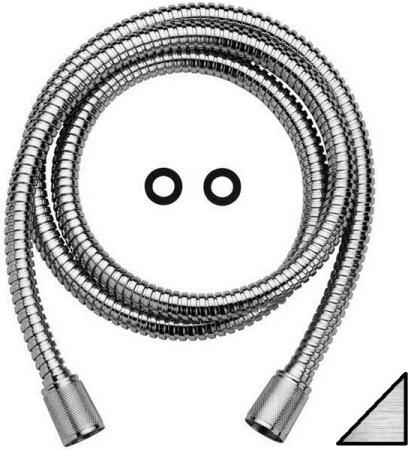 Фото шланг для душа paffoni zflo018st, сталь