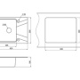 Фото кухонная мойка granula gr-6201 шварц