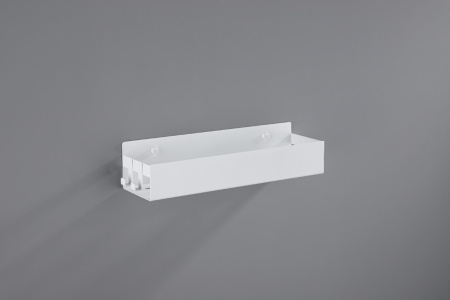 Фото полка подвесная 2 крючка boheme 10965-mw, белая матовая