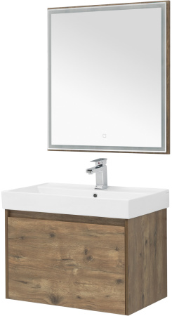 Фото комплект мебели aquanet nova lite 75 дуб рустикальный (1 ящик)