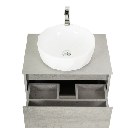 Фото тумба подвесная belbagno kraft 70 cemento grigio