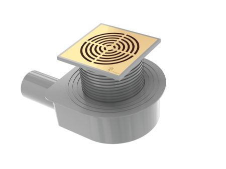 Фото душевой трап boheme smart design 984-15-g 15*15 cm, золото