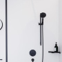 Фото смеситель с термостатом hansgrohe showerselect s 15743670 для душа (внешняя часть) черный матовый Фото смеситель с термостатом hansgrohe showerselect s 15743670 для душа (внешняя часть) черный матовый