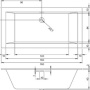 Фото акриловая ванна riho rething cubic br0900500000000 180х90