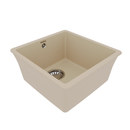 Фото мойка кухонная lemark sinara 400-u бежевый