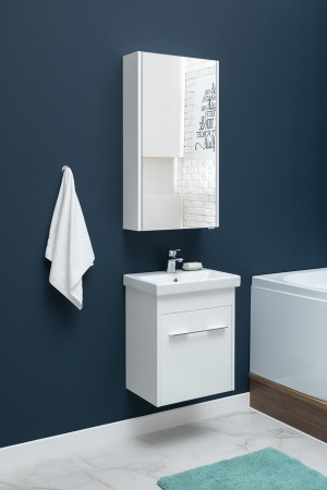 Фото комплект мебели aquanet августа 50 (moduo slim) белый