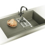 Фото мойка для кухни из искусственного камня blanco metra 6 s compact 517353 серый беж 50х80