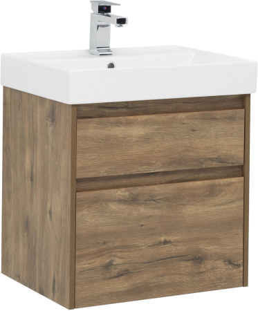 Фото комплект мебели aquanet nova lite 60 дуб рустикальный (2 ящика)