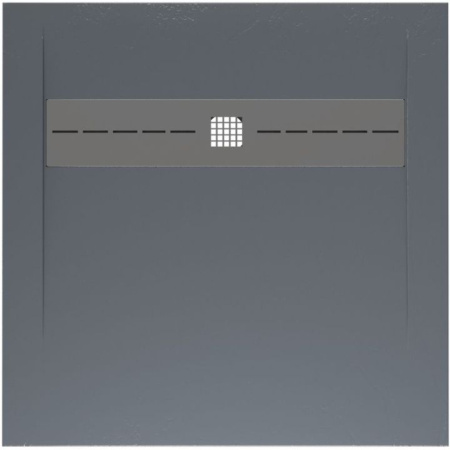 Фото поддон литьевой камень allen brau infinity 8.21001-bgm 90*90 см, синий матовый