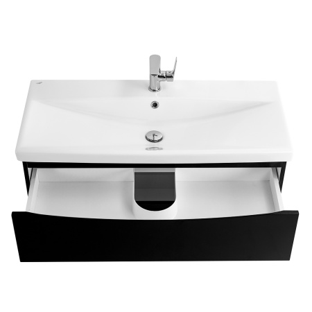 Фото тумба подвесная belbagno marino-cer 80 nero lucido 