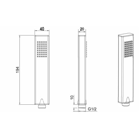 Фото ручной душ allen brau infinity 5.21a22-00, хром