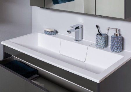 Фото комплект мебели aquanet алвита 90 серый антрацит