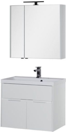 Фото комплект мебели aquanet латина 80 белый