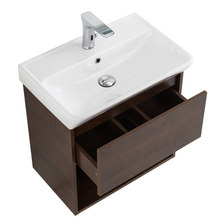 Фото тумба подвесная с одним ящиком belbagno neon 50 rovere scuro 