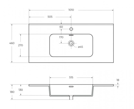 Фото керамическая раковина cezares 50200