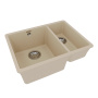 Фото мойка кухонная lemark sinara 550.2-u бежевый