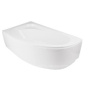 Фото акриловая ванна besco cornea comfort левая 150*100 см, белая