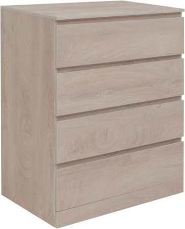 Фото комод aquanet сканди 80*48 см 00302541, дуб эдгрейн (4 ящика)