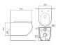 Фото унитаз подвесной безободковый aquatek европа aq1900-00 490*360*320 мм, горизонтальный выпуск, тонкое сиденье с механизмом плавного закрывания, крепеж