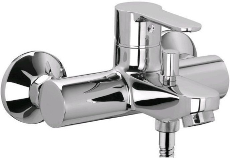 Фото смеситель для ванны и душа paffoni blu blu022cr, хром