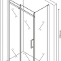 Фото душевой уголок berges wasserhaus melita 061018 прозрачное стекло  / хром 120х90