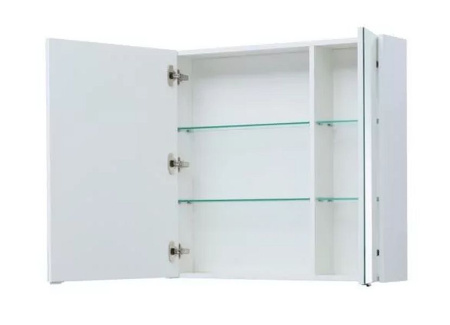 Фото зеркало-шкаф aquanet палермо 80 белый