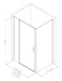 Фото душевой угол allen brau priority 3.31004.00 + 3.31019.00 100*100*200 см, профиль хром