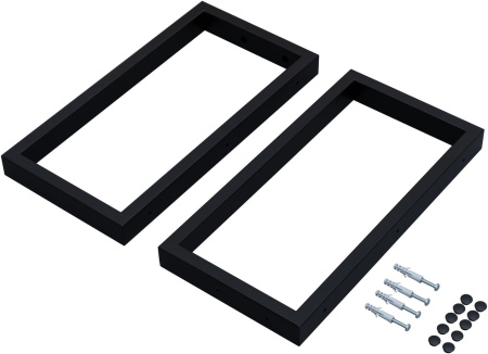 Фото комплект кронштейнов aquanet магнум черный матовый