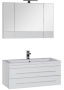 Фото комплект мебели aquanet верона 100 белый (раковина нота 158753)