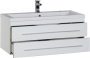 Фото комплект мебели aquanet верона 100 белый (раковина нота 158753)