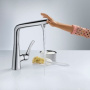 Фото смеситель hansgrohe metris 14822000 для кухни хром