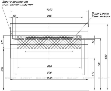 Фото комплект мебели aquanet верона 100 белый (раковина нота 284116)
