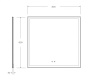 Зеркало с подсветкой BelBagno SPC-GRT-800-800-LED-TCH 80*80 см, сенсорное включение