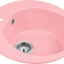 Фото гранитная мойка aquagranitex m-08 розовый